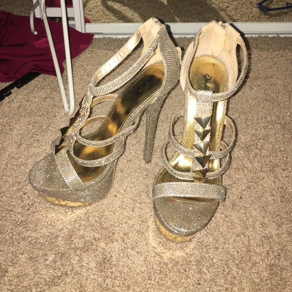 Gold heels