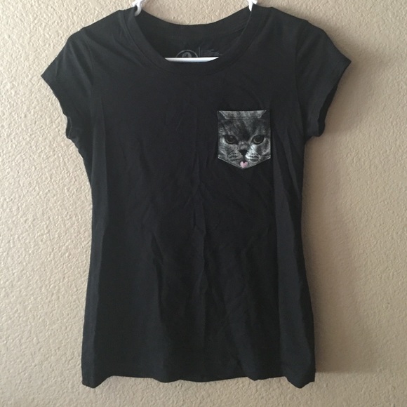 Brandy Melville Tops - Cat pocket shirt