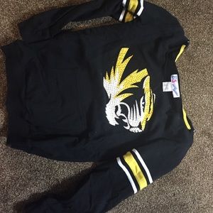 MIZZOU!! Off the shoulder sweatshirt. Super cute.
