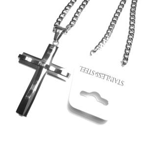 Nice stainless steel cross with chain