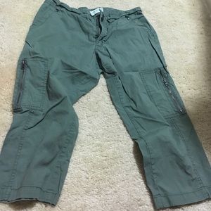 Light olive color Bermuda shorts