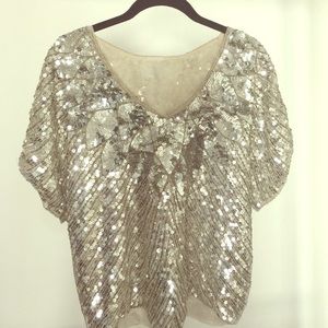 Vintage sequence top!!