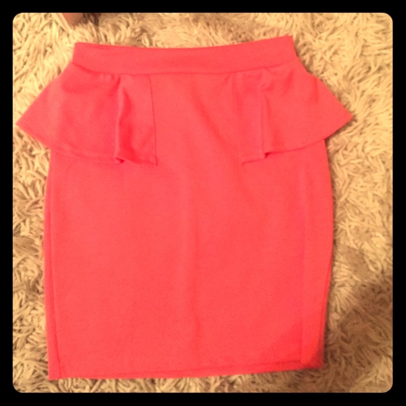 Peplum mini skirt- Never worn. Perfect condition