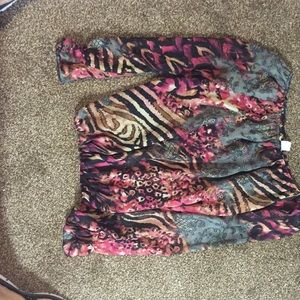 Long sleeve sheer top