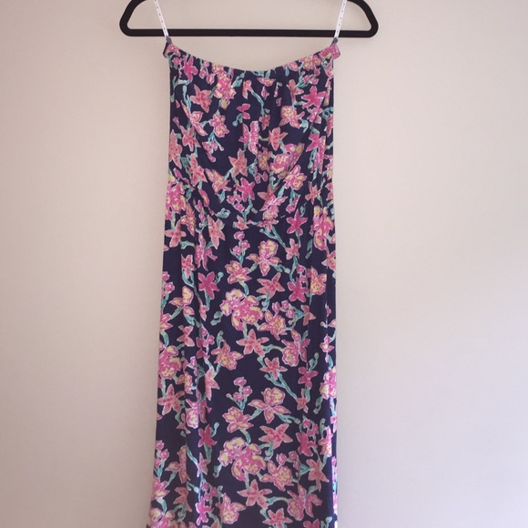 Lilly Pulitzer strapless maxi dress - Picture 2 of 4