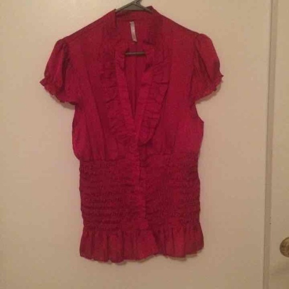 Red blouse