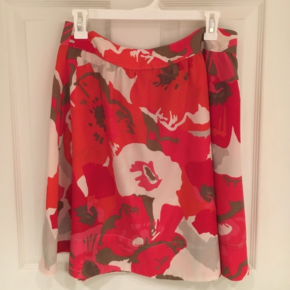 New York and Company Floral Skirt