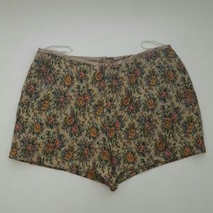 Linen Floral Shorts