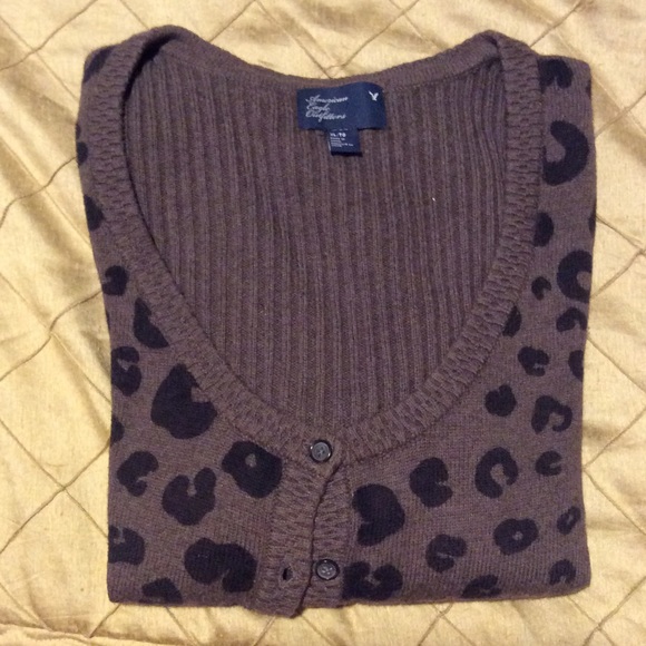 Brown Spotted American Eagle Sweater
