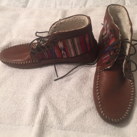 Aztec Moccasin booties.