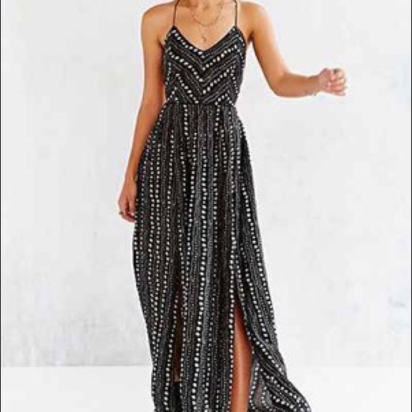Urban Outfitters Safari Ecoté Maxi Dress