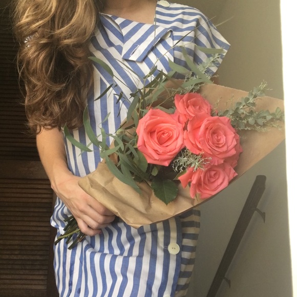 Vintage Striped Dress - Small/Medium - Picture 1 of 4