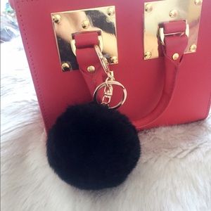 【black】fluffy key chain