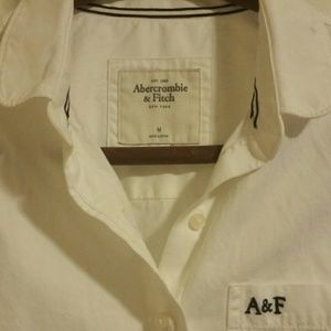 Abercrombie and Fitch long sleeve white shirt