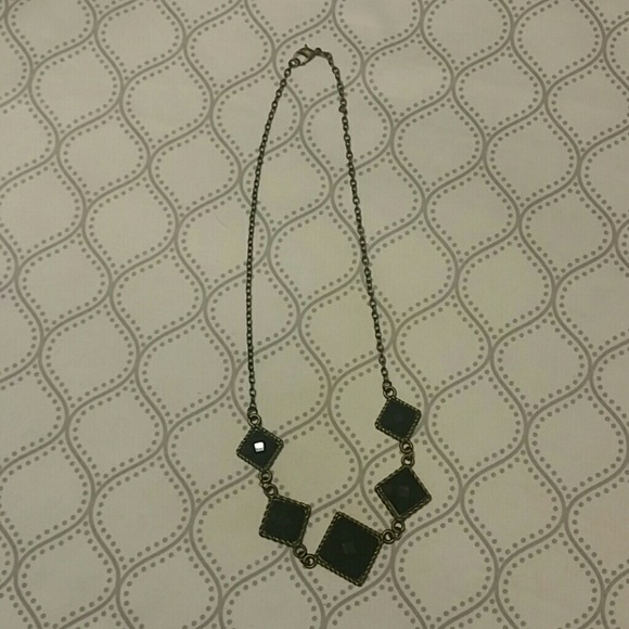 Black stone necklace
