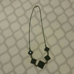 Black stone necklace