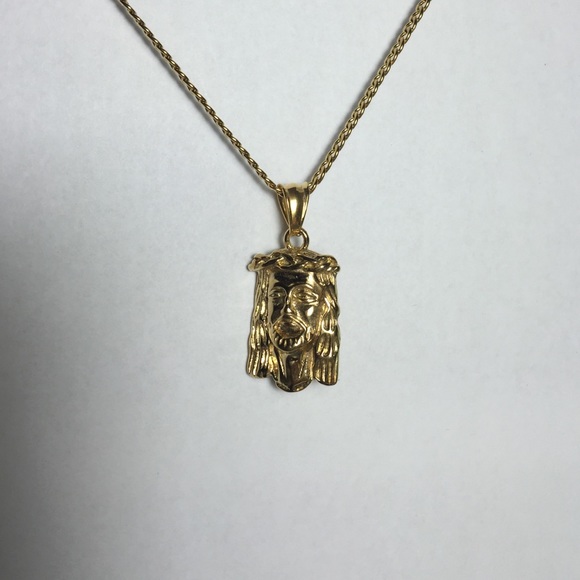 **SOLD**Stainless steel Jesus necklace
