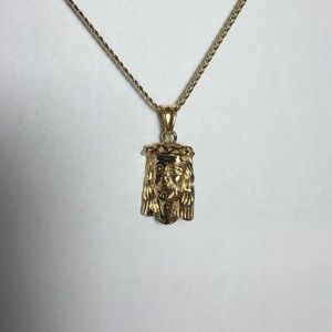 **SOLD**Stainless steel Jesus necklace