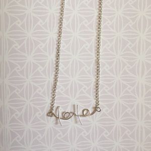 Delicate Silver XOXO Necklace