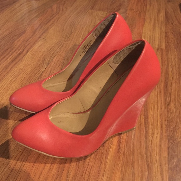 Sexy orange Mia wedge
