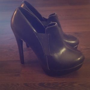 Size 8 Black Booties with Platform