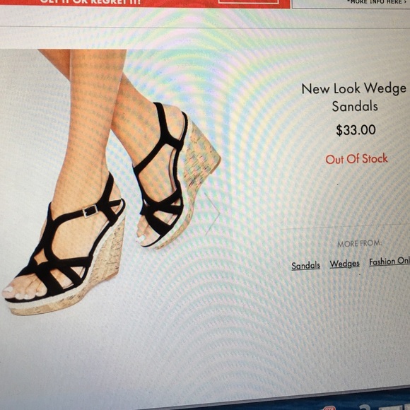 New Look Wedge Sandals - Picture 4 of 4