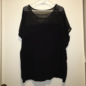 Black Sheer Top