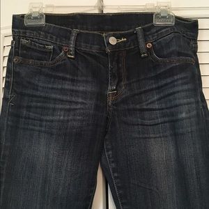 Lucky dark wash straight-leg jeans, size 2/26