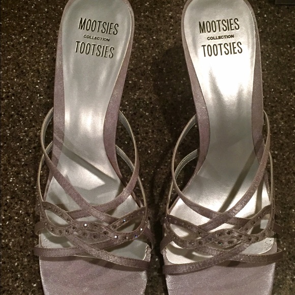 Satin Silver Dress Shoes