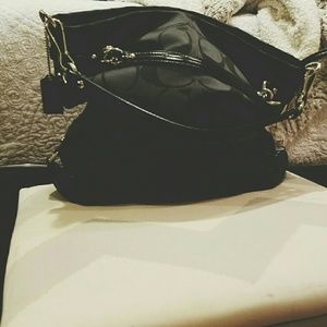 Black Coach Logo Purse