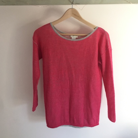 Club Monaco super-soft pink sweater.