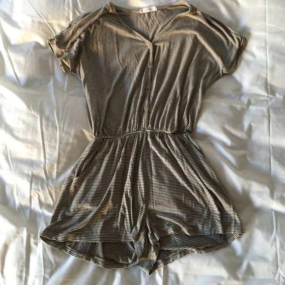 Striped T-shirt Romper