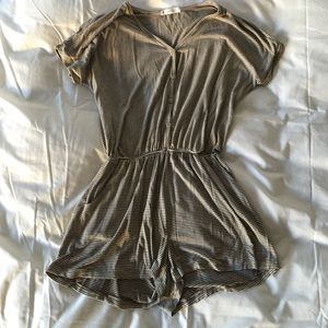 Striped T-shirt Romper