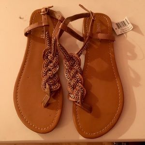 Nine West Tan Sandals, BRAND NEW!