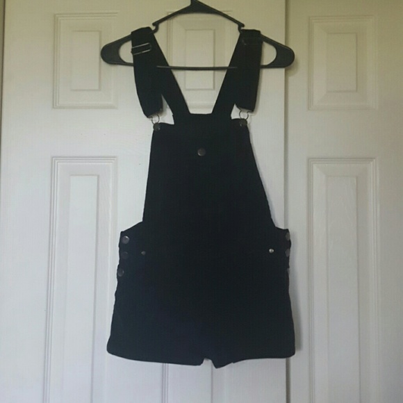 Velvet overalls