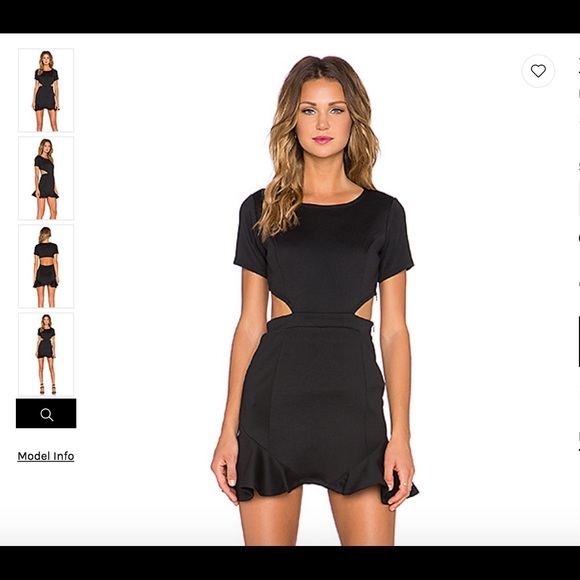 Lovers + friends black dress