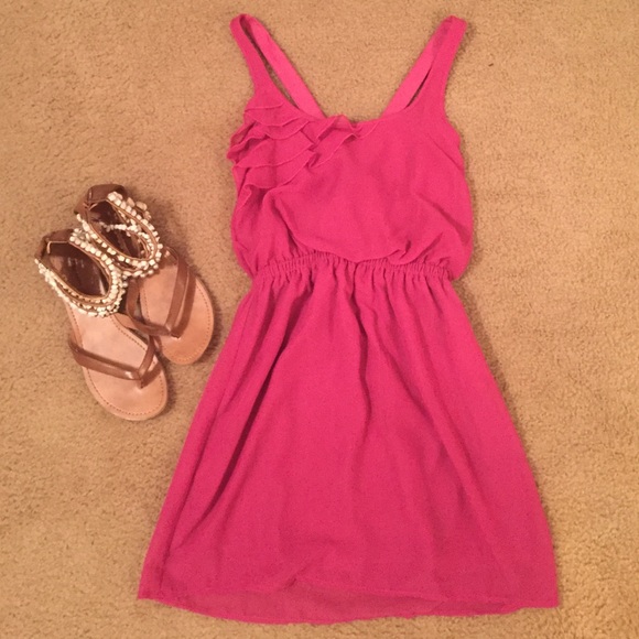 Pink cross back dress - NWT