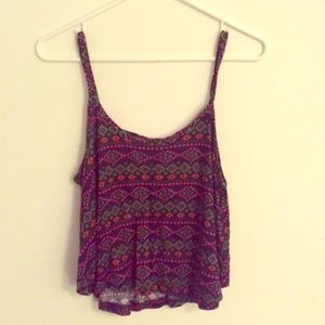 Tribal Pattern Crop Top