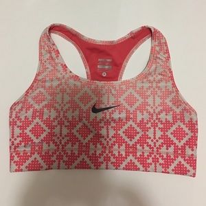 *RESERVED* Salmon/Gray Nike-Pro Dry Fit Sports Bra