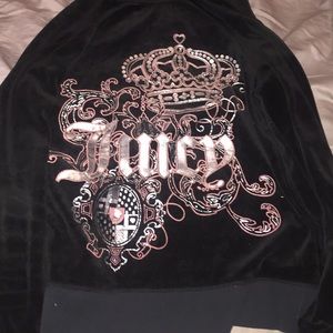 Juicy Couture black zip up hoodie