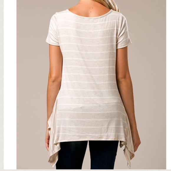 ‼️Clearance Handkerchief Stripe Top - Picture 6 of 6