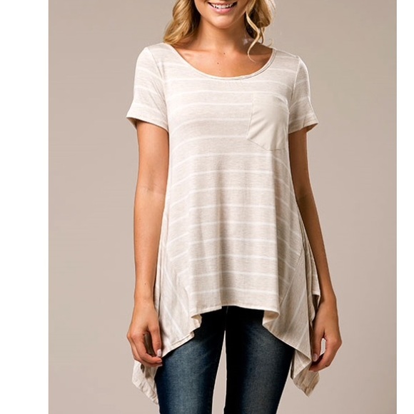 ‼️Clearance Handkerchief Stripe Top - Picture 5 of 6