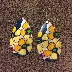 Floral earrings