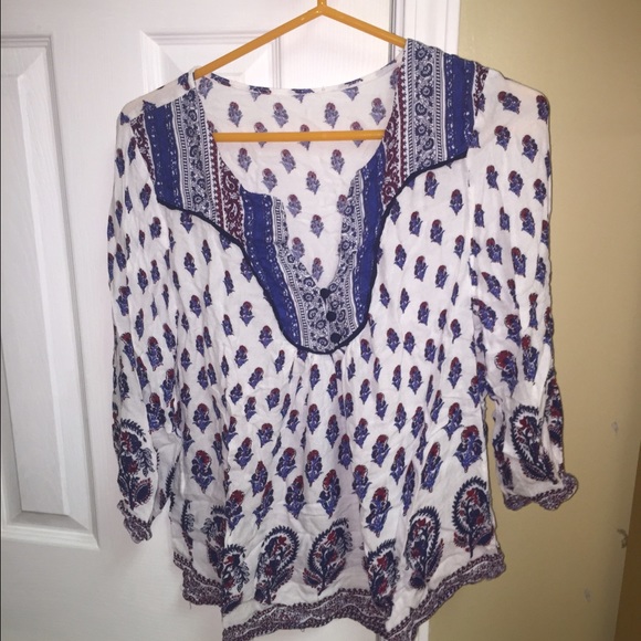 Paisley print top