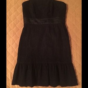 WHBM strapless lace LBD size 8. Like new