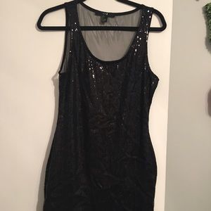 Black sequin dress