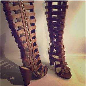 Aldo Tan gladiator heels