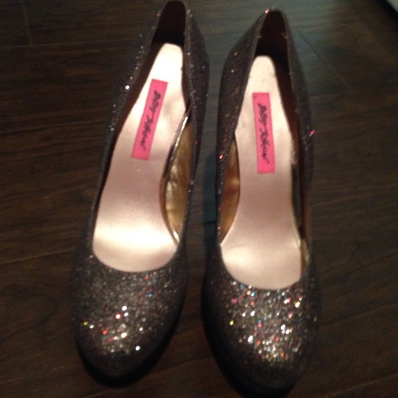 Glitter Betsy Johnson heels