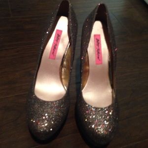 Glitter Betsy Johnson heels
