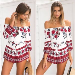 Off the shoulder romper